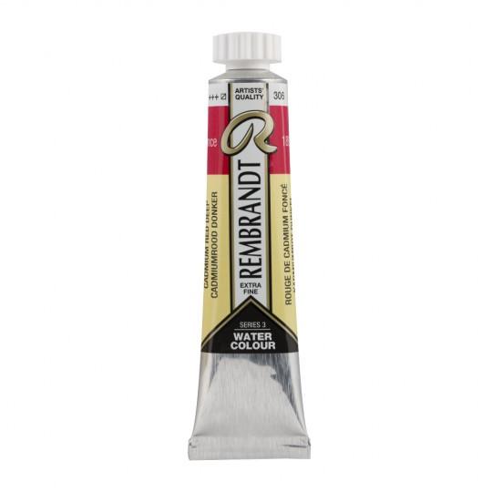 Rouge de cadmium foncé - Aquarelles Tube 20 ml Rembrandt