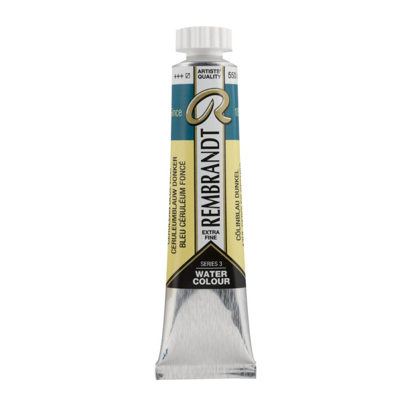 Bleu céruléum foncé - Aquarelles Tube 20 ml Rembrandt