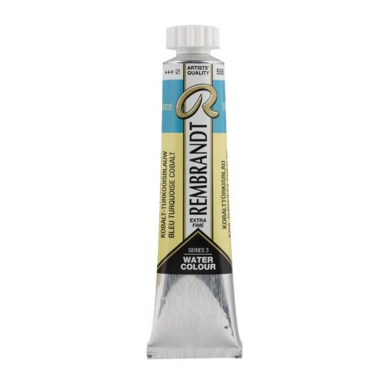 Bleu de cobalt turquoise - Aquarelles Tube 20 ml Rembrandt