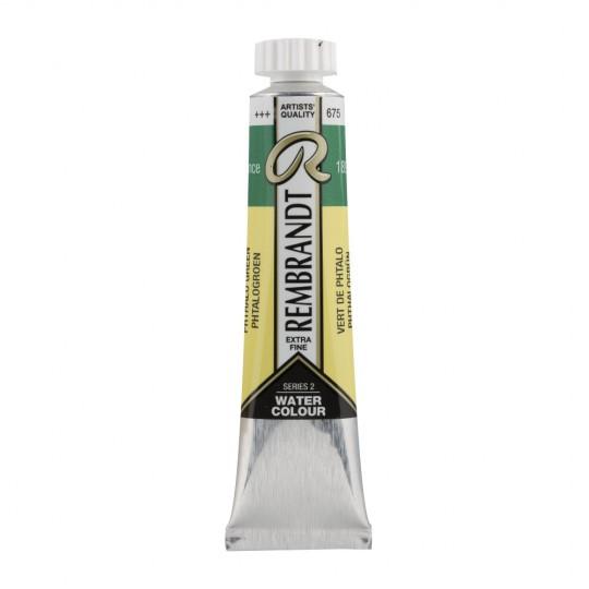 Vert phtalo - Aquarelles Tube 20 ml Rembrandt