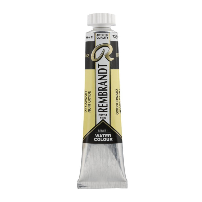 Noir oxyde - Aquarelles Tube 20 ml Rembrandt