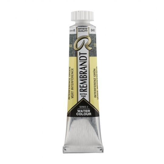 Vert interférence - Aquarelles Tube 20 ml Rembrandt