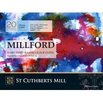 Bloc collé 4 côtés Millford Whatman 31x41 300g 20f grain fin