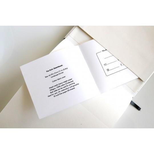 Sketchbook A4 230g 100% coton 52 pages grain fin format paysage Etchr Lab