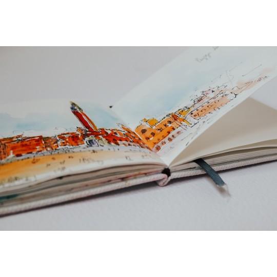 Sketchbook A4 230g 100% coton 52 pages grain fin format paysage Etchr Lab