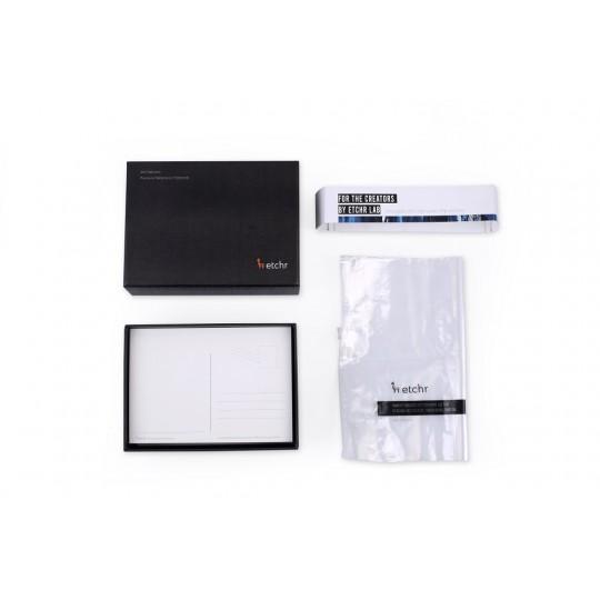 Boîte de 100 cartes postales pour aquarelle 230g 100% coton grain fin Etchr Lab