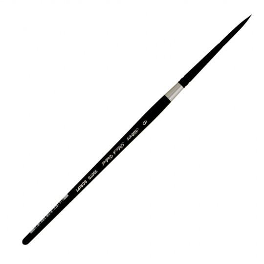 Pinceau Script liner Black Velvet série 3007S n°6 Silver