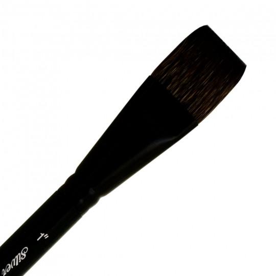 Pinceau plat Black Velvet série 3008S Silver n°1-1/4''