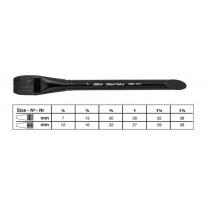 Pinceau plat Black Velvet série 3008S Silver n°1-1/4''