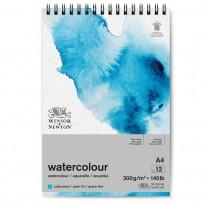 Album spiralé 25% coton 21x29.7 300g 12f grain fin Watercolour Winsor&Newton