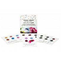 Carte échantillon couleurs réelles 36 couleurs Watercolor confetti Daniel Smith fait à la main