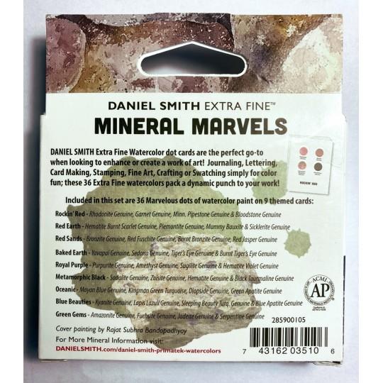 Carte échantillon couleurs réelles 36 couleurs Mineral marvels Daniel Smith fait à la main