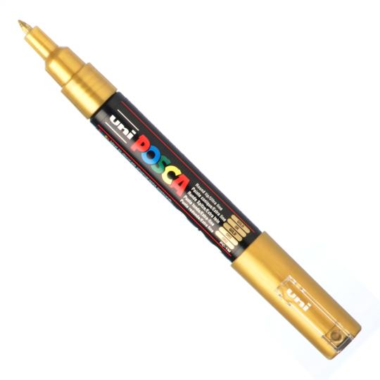 Marqueur Or Posca pointe conique très fine 0,7 à 1 mm PC1MC Uni