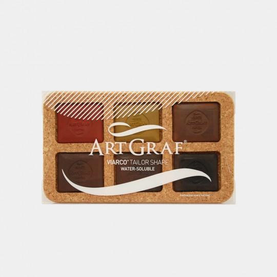 Coffret de 6 pavés aquarellables tailleur Artgraf  Viarco