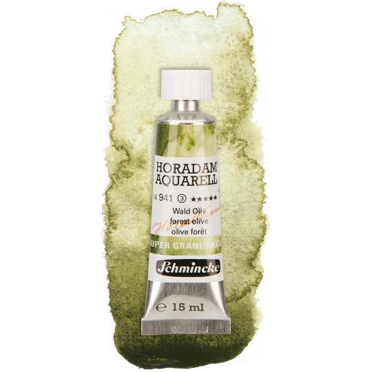 Forêt olive - aquarelle super-granuleuse Tube 15 ml Schmincke Horadam