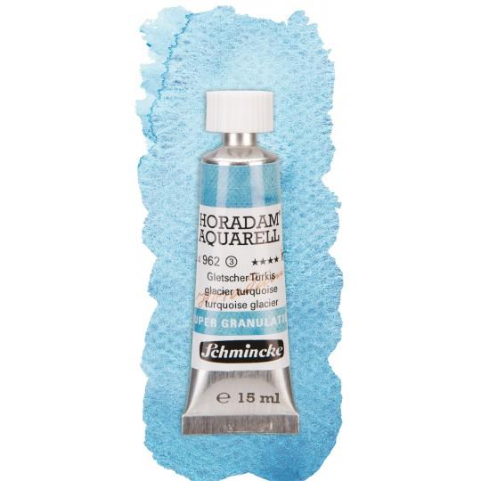 Glacier turquoise - aquarelle super-granuleuse Tube 15 ml Schmincke Horadam