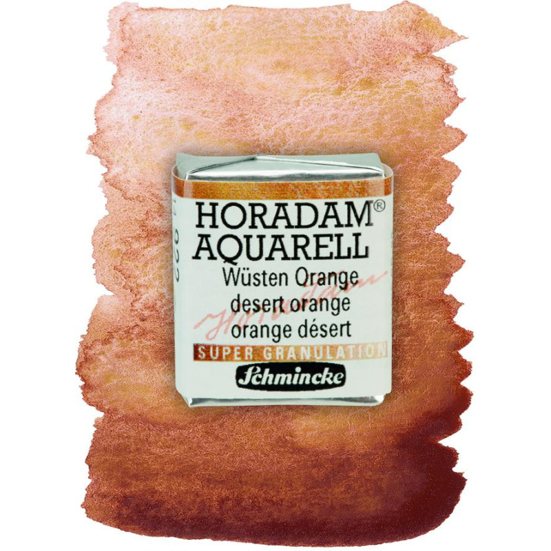 Désert orange - aquarelle super-granuleuse ½ Godets Schmincke Horadam
