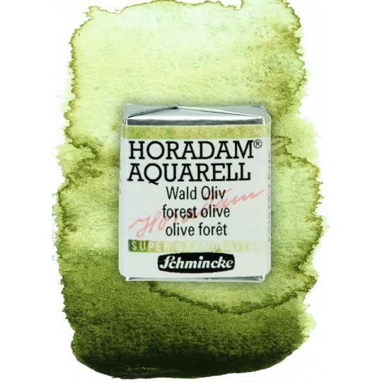 Forêt olive - aquarelle super-granuleuse ½ Godets Schmincke Horadam