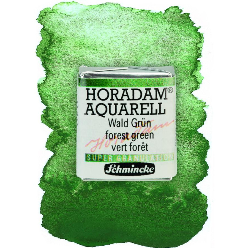 Forêt vert - aquarelle super-granuleuse ½ Godets Schmincke Horadam