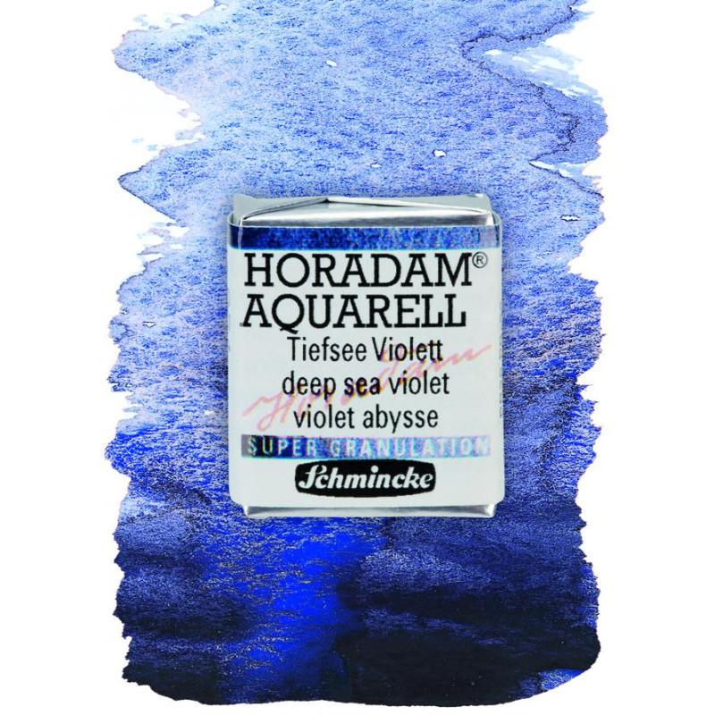 Abysse violet - aquarelle super-granuleuse ½ Godets Schmincke Horadam