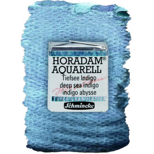 Abysse indigo - aquarelle super-granuleuse ½ Godets Schmincke Horadam