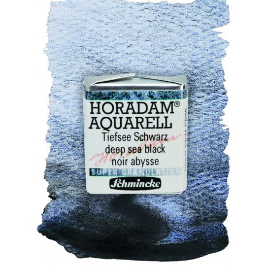 Abysse noir - aquarelle super-granuleuse ½ Godets Schmincke Horadam