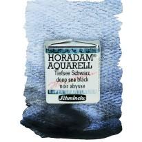 Abysse noir - aquarelle super-granuleuse ½ Godets Schmincke Horadam