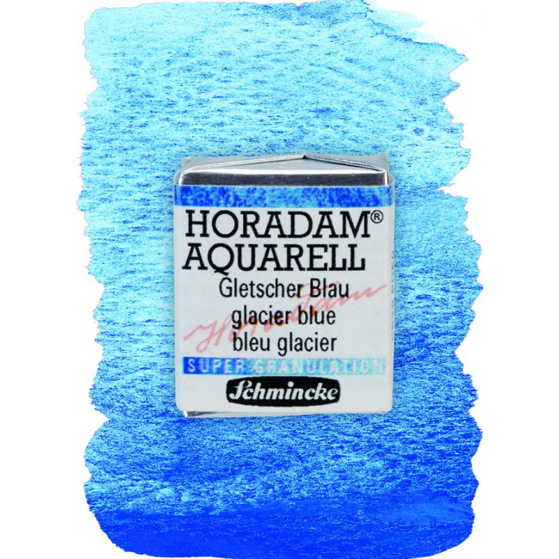 Glacier bleu - aquarelle super-granuleuse ½ Godets Schmincke Horadam