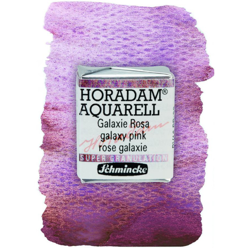 Galaxie rose - aquarelle super-granuleuse ½ Godets Schmincke Horadam