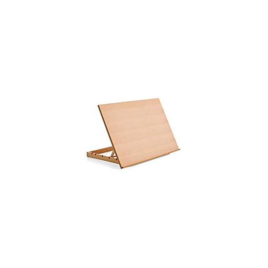 Chevalet de table en bois de hêtre vernis A2 Danube