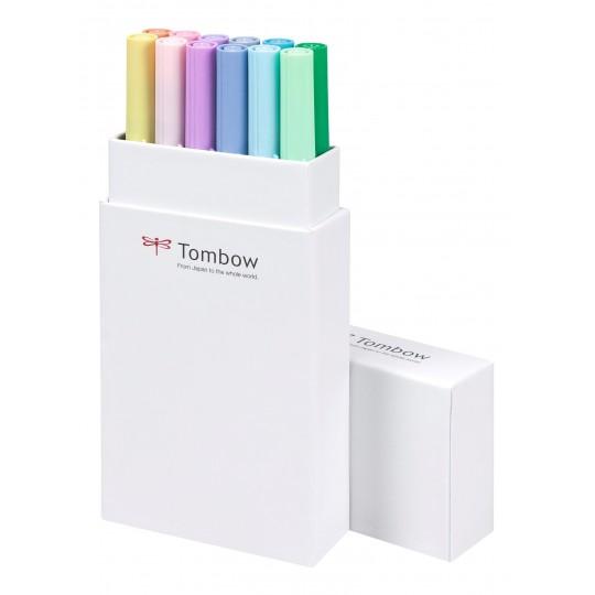 Coffret feutres ABT 12 couleurs pastels Tombow