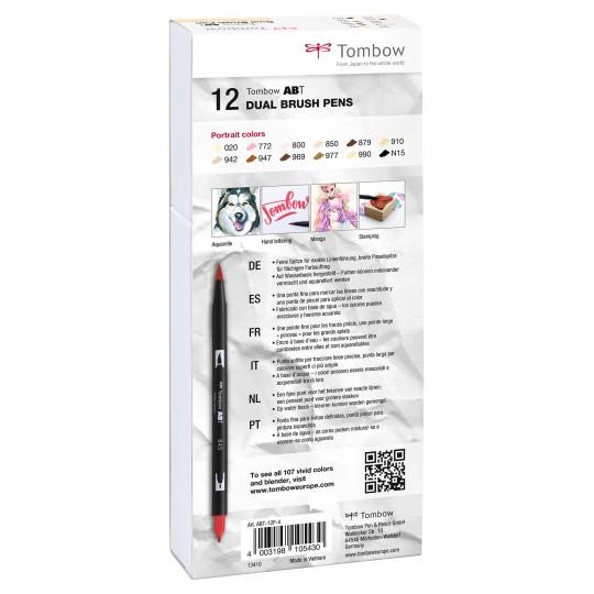 Coffret feutres ABT 12 couleurs portraits Tombow