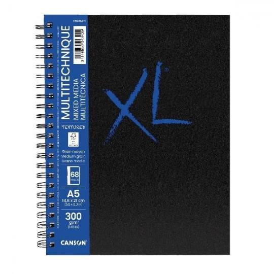Album XL mixed média Canson A5 14,8x21 300g 34f grain moyen