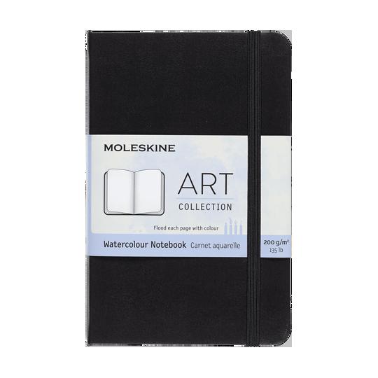 Carnet aquarelle Collection ART 200g 72 pages 13X21cm portrait grain fin Moleskine