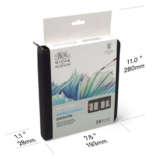Trousse 24 crayons aquarellables Studio Winsor et Newton