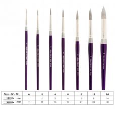 Pinceau aquarelle rond Silver Silk 88 série 8800S Silver n°4