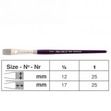 Pinceau aquarelle plat Silver Silk 88 série 8808S Silver n°1/2