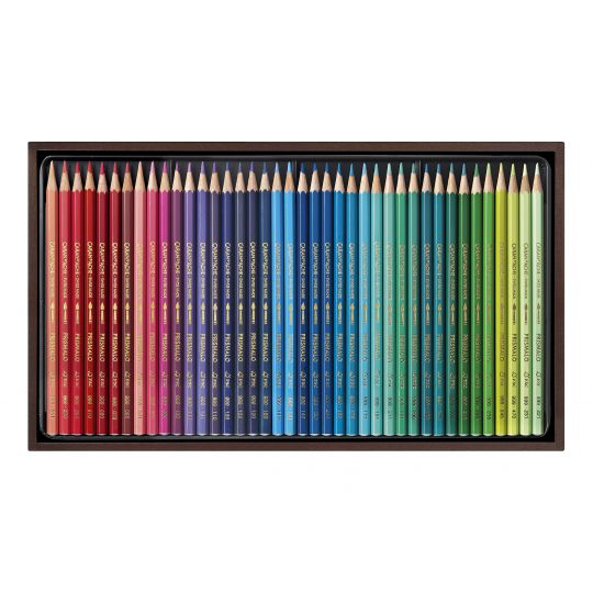 Coffret bois 80 crayons Caran d'Ache Prismalo
