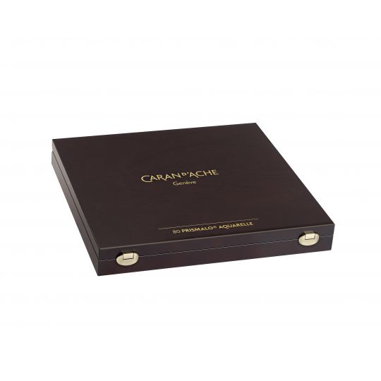 Coffret bois 80 crayons Caran d'Ache Prismalo