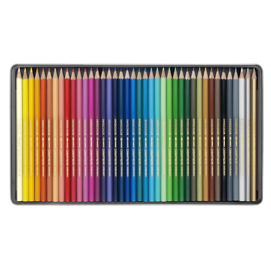 Boîte métal crayons 40 couleurs Caran d'Ache Swisscolor