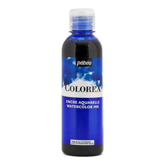 Bleu outremer - Encre aquarelle Colorex 250ml Pébéo
