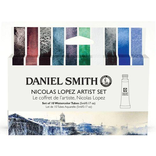 Sélection Nicolas Lopez de 10 tubes 5ml d'aquarelle extra-fine Daniel Smith