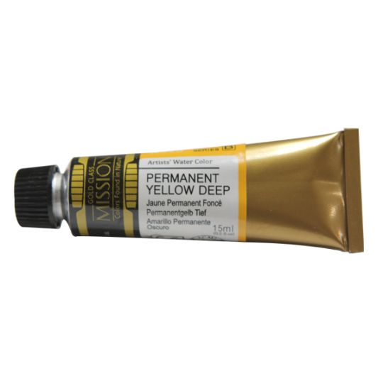 Jaune permanent foncé - aquarelle Tube 15ml Gold Class Mijello