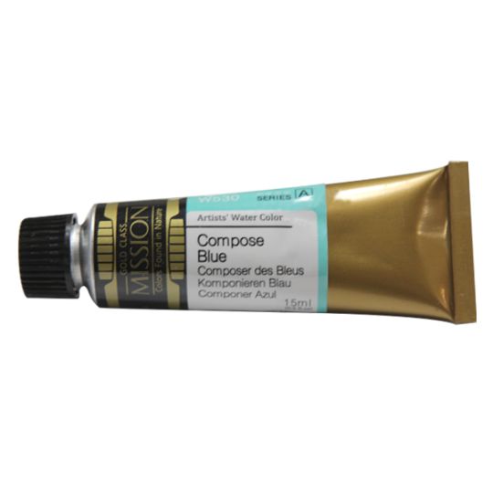 Bleu composé - aquarelle Tube 15ml Gold Class Mijello