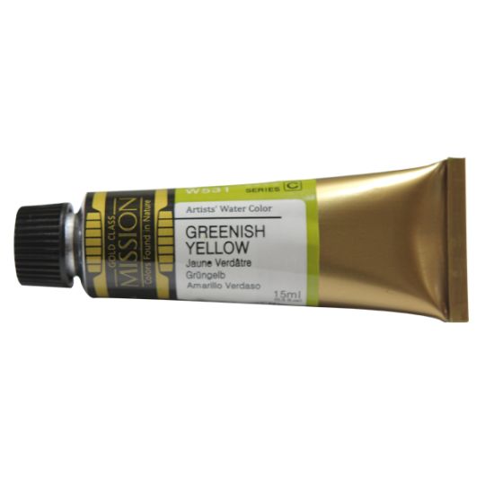 Jaune verdâtre - aquarelle Tube 15ml Gold Class Mijello