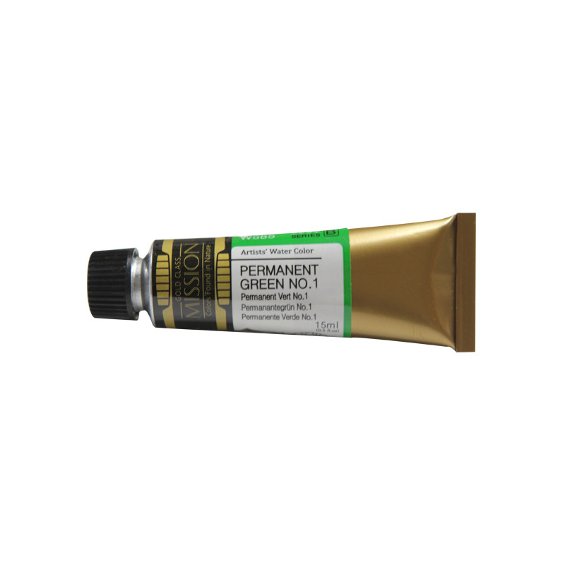 Vert permanentNø1 - aquarelle Tube 15ml Gold Class Mijello