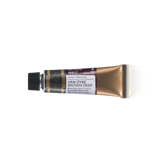 Brun van dyck intense - aquarelle Tube 15ml Gold Class Mijello