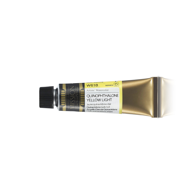 Jaune quinophthalone clair- aquarelle Tube 15ml Gold Class Mijello