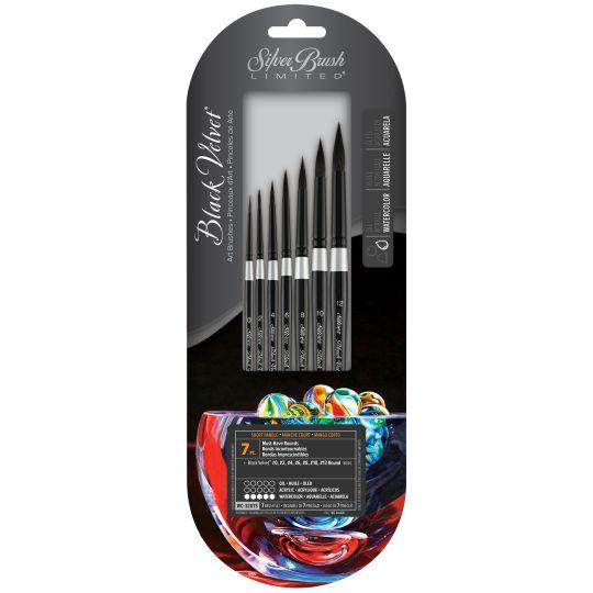 Assortiment de 7 pinceaux n°0 à 12 3000S Black Velvet