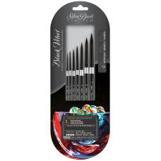 Assortiment de 7 pinceaux n°0 à 12 3000S Black Velvet